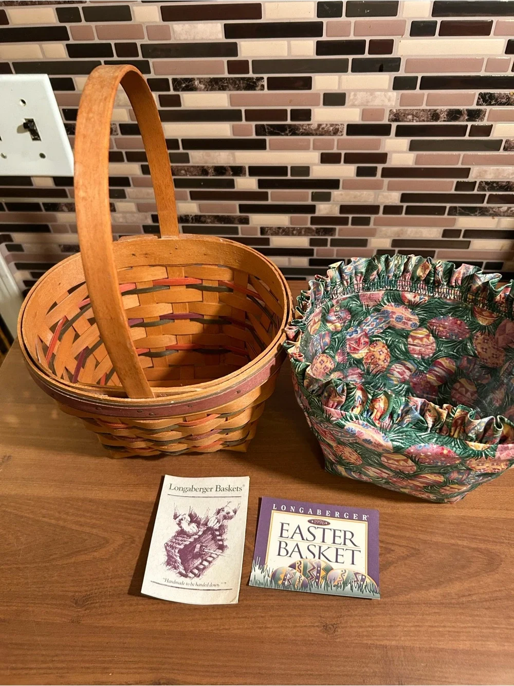 Vintage Longaberger Easter Basket with Liner